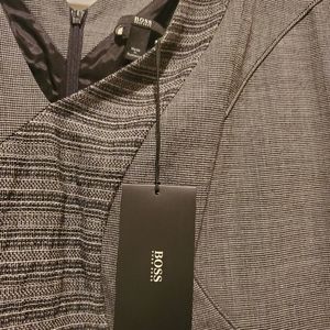 Hugo Boss Dress Size 12 Gray&Black